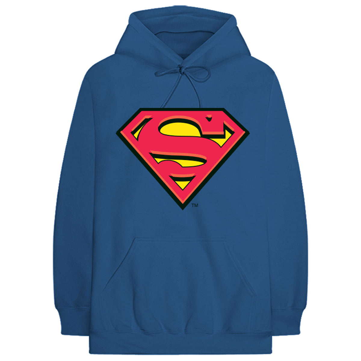 DC Comics Unisex Pullover Hoodie: Superman Original Logo (Blue)