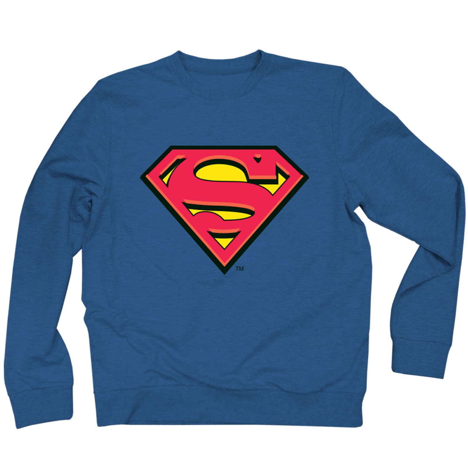 DC Comics Unisex Sweatshirt: Superman Original Logo (Blue)