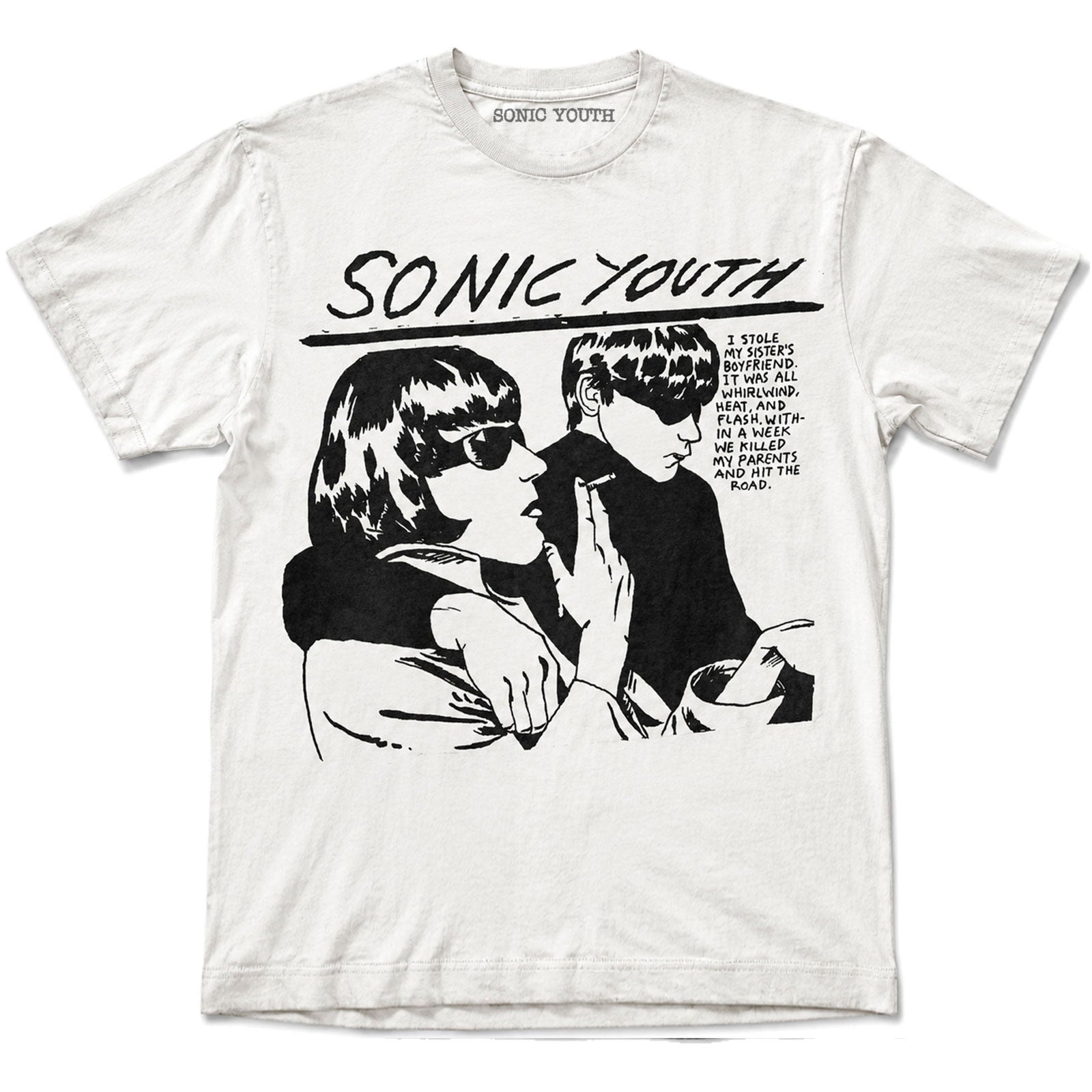 Sonic Youth Unisex T-Shirt: Goo (White)