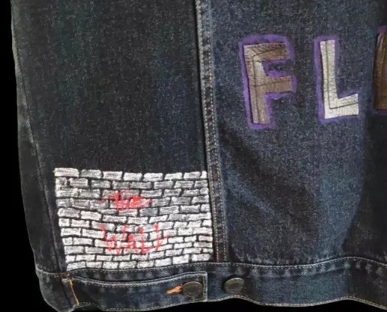 Custom Pink Floyd Denim Jacket - Size L