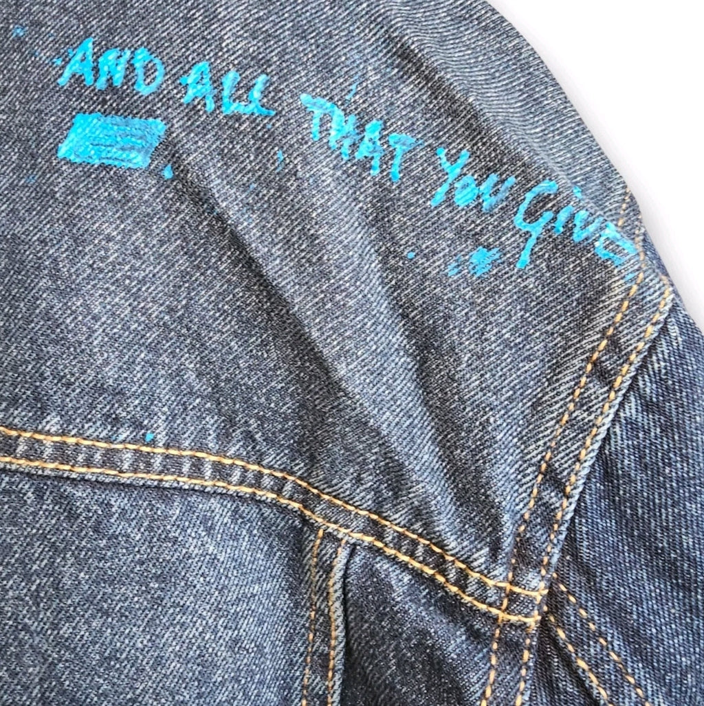 Custom Pink Floyd Denim Jacket - Size L