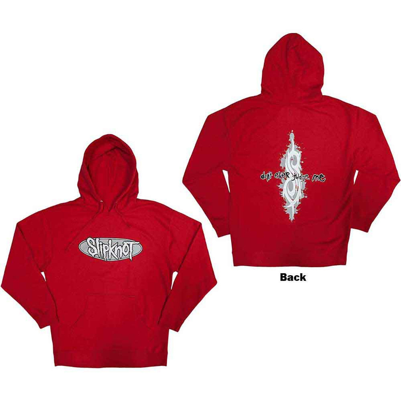 Slipknot Unisex Pullover Hoodie: Choir (red) – Back Print