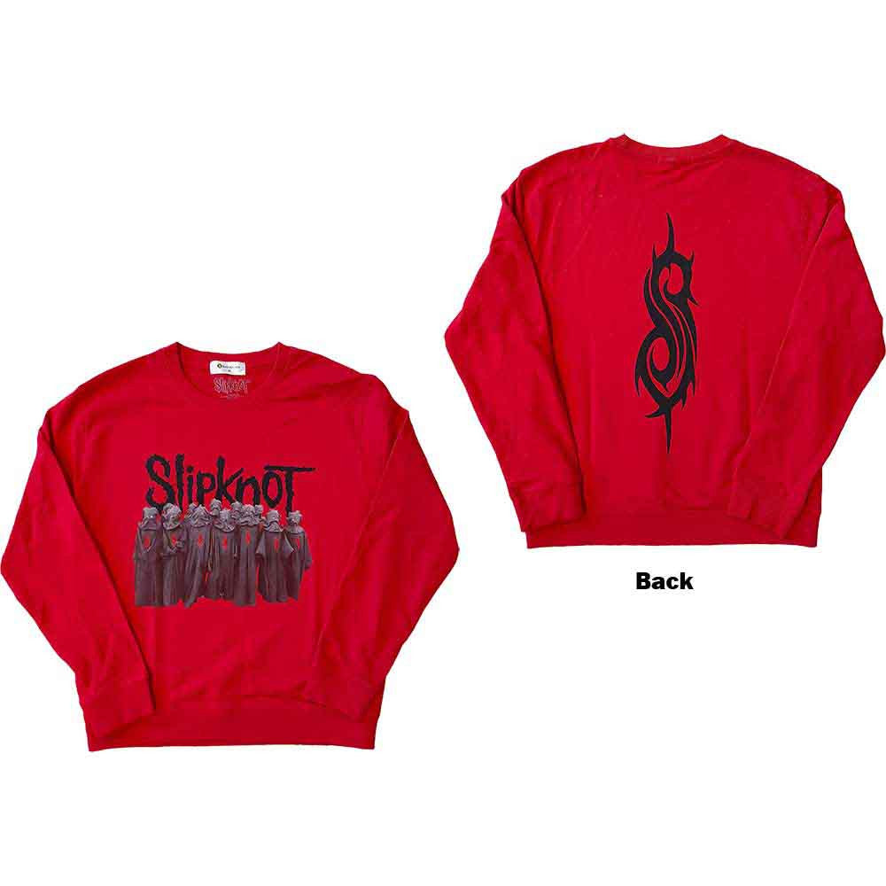 Slipknot Unisex Sweatshirt: Choir (Red) (Back Print)