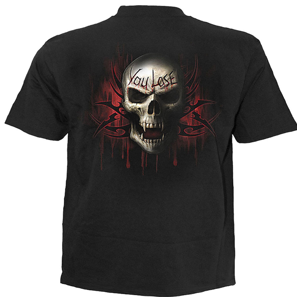 Spiral Unisex T-Shirt: Game Over (Black) (Back Print)