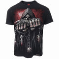 Spiral Unisex Organic T-Shirt: Game Over (Black) (Back Print)