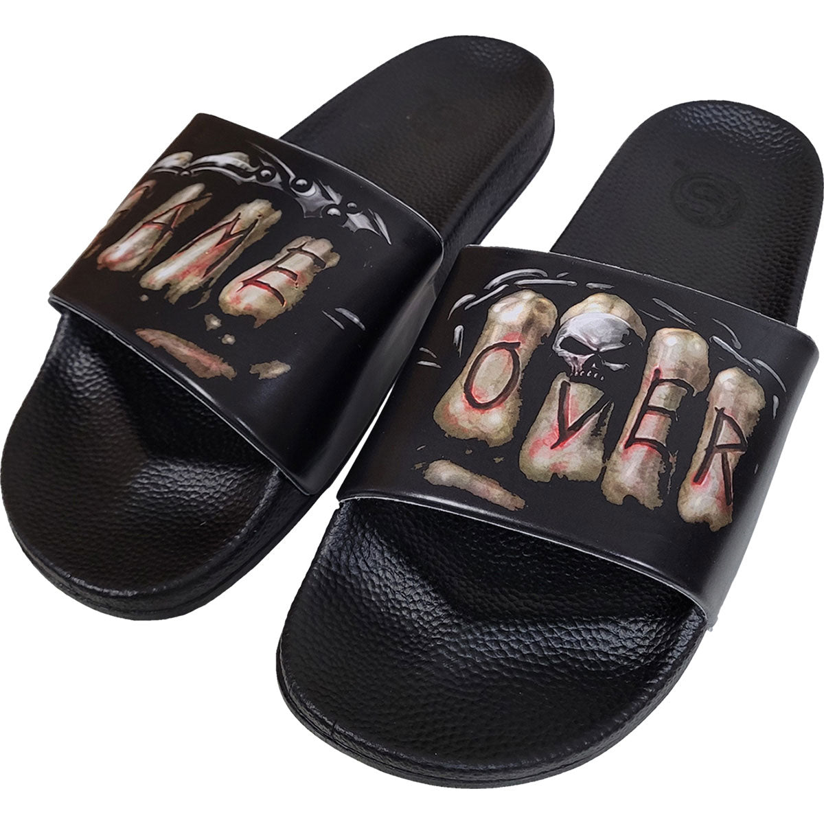 Spiral Unisex Slides: Game Over (Black)