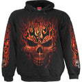 Spiral Kids Pullover Hoodie: Skull Blast (Black) (Back & Sleeve Print)