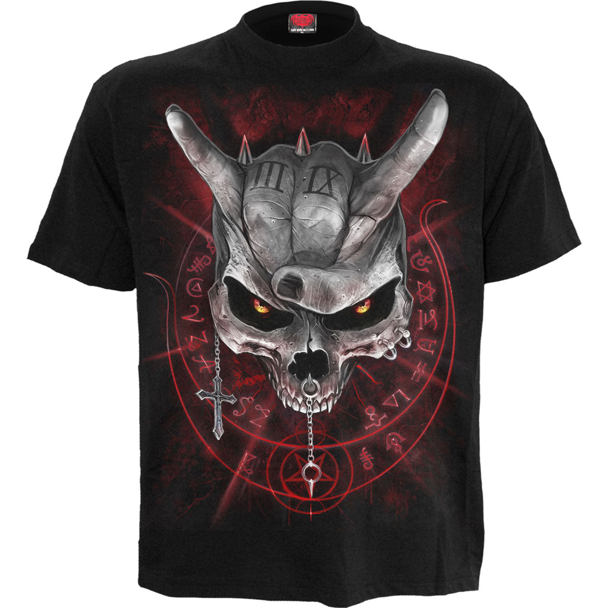 Spiral Kids T-Shirt: Never Too Loud (Black) (Back Print)