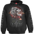 Spiral Kids Pullover Hoodie: Never Too Loud (Black) (Back & Sleeve Print)