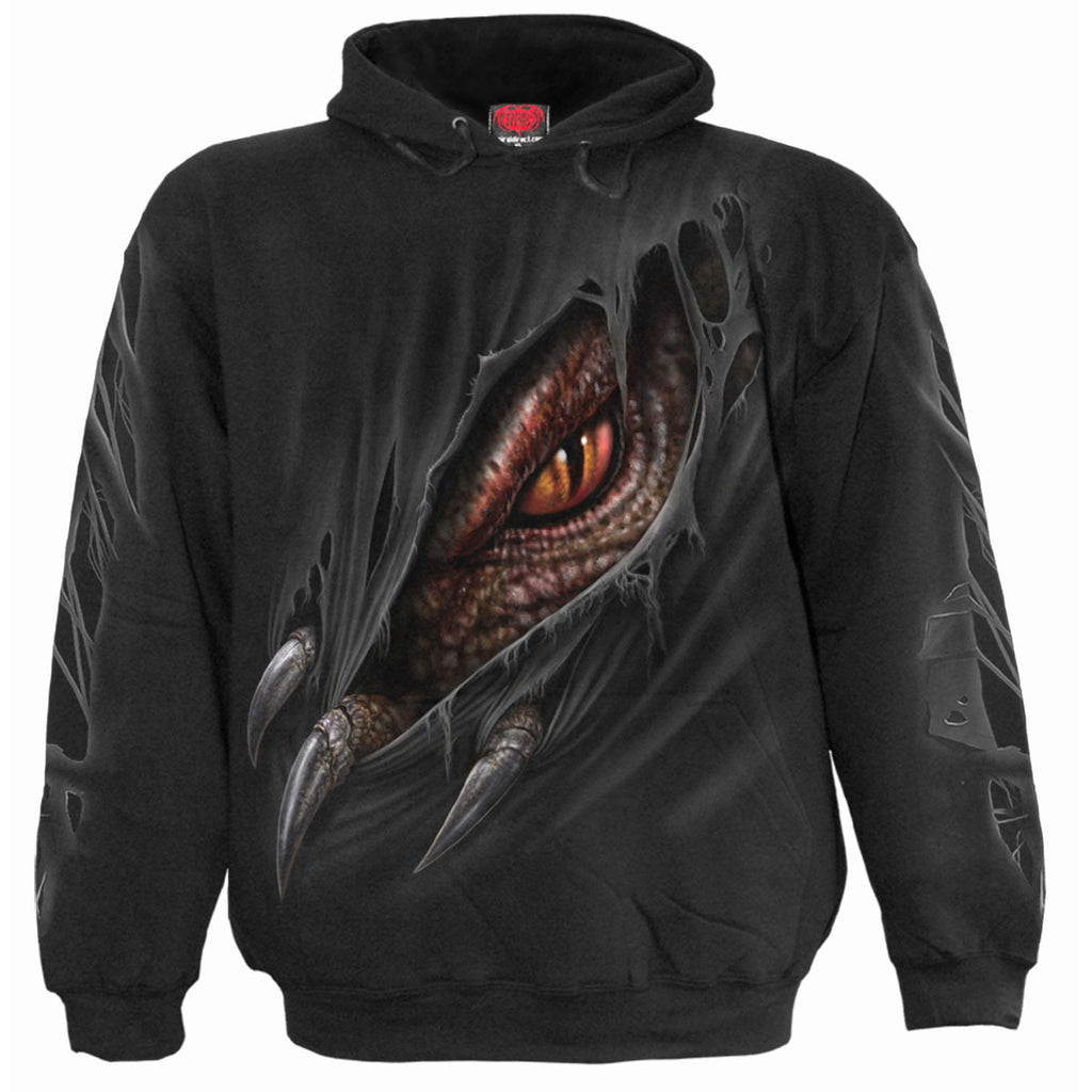 Spiral Kids Pullover Hoodie: Breaking Out (Black) (Back & Sleeve Print)