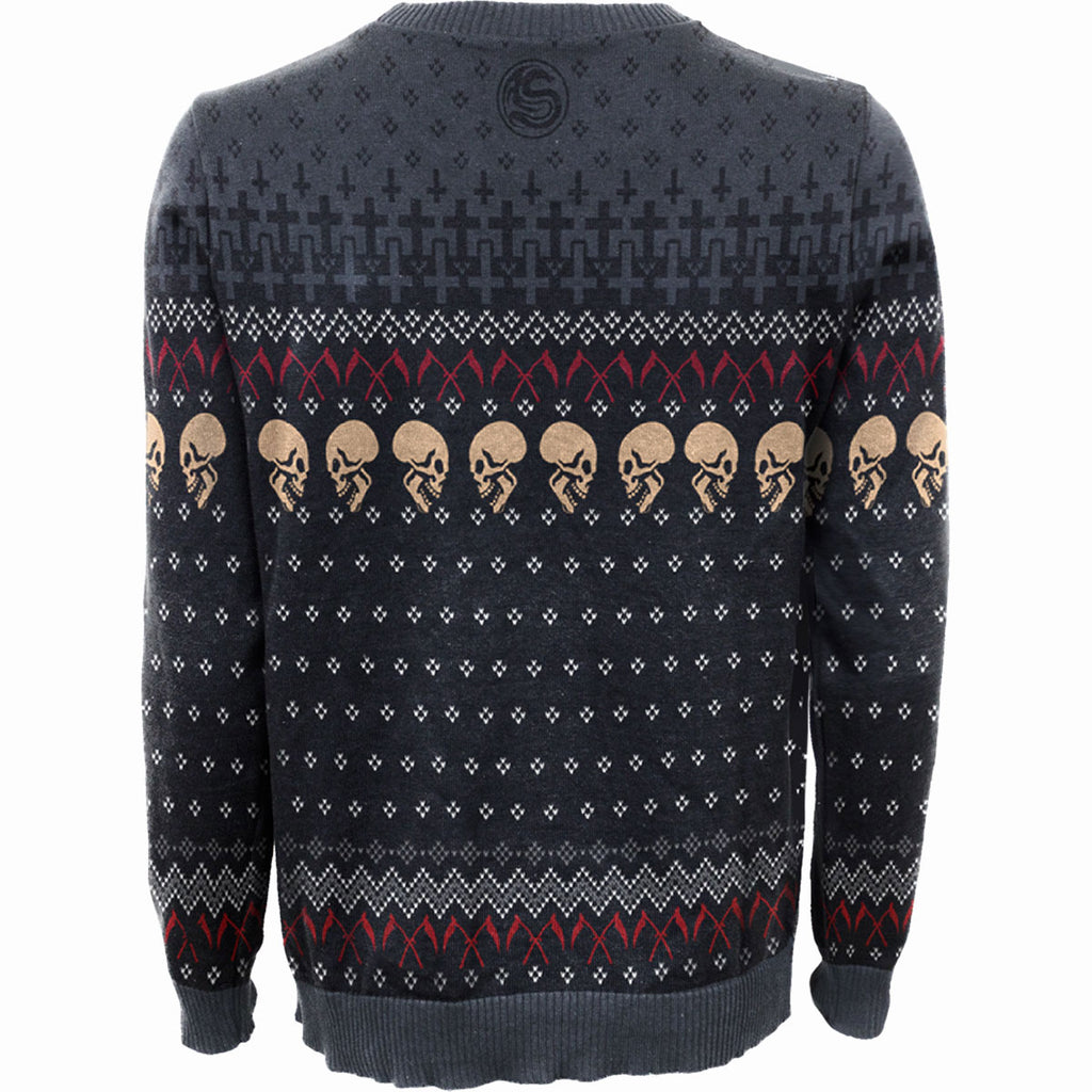 Spiral Unisex Jumper: Evil Rock (Black) (All Over Print)