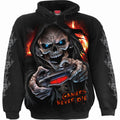 Spiral Kids Pullover Hoodie: Respawn (Black) (Back & Sleeve Print)