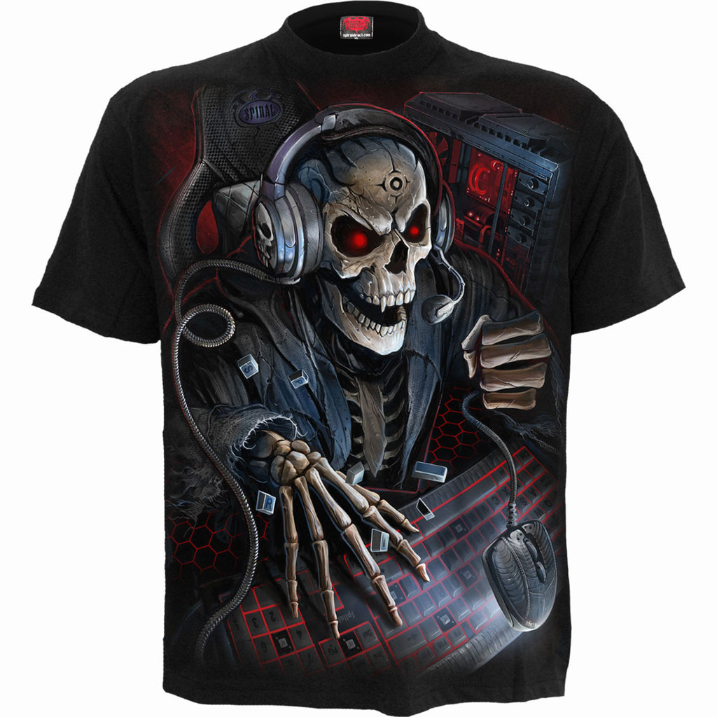 Spiral Kids T-Shirt: PC Gamer (Black) (Back Print)