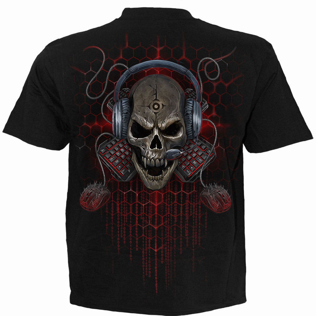 Spiral Kids T-Shirt: PC Gamer (Black) (Back Print)