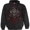 Spiral Kids Pullover Hoodie: PC Gamer (Black) (Back & Sleeve Print)