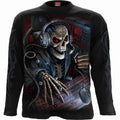 Spiral Unisex Long Sleeve T-Shirt: PC Gamer (Black) (Back & Sleeve Print)