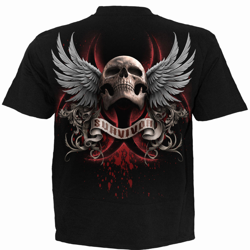 Spiral Unisex T-Shirt: Lockdown 2020 (Black) (Back Print)