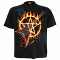 Spiral Unisex T-Shirt: Hot Metal (Black)