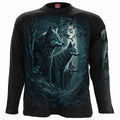 Spiral Unisex Long Sleeve T-Shirt: Forest Guardians (Black) (Back Print)