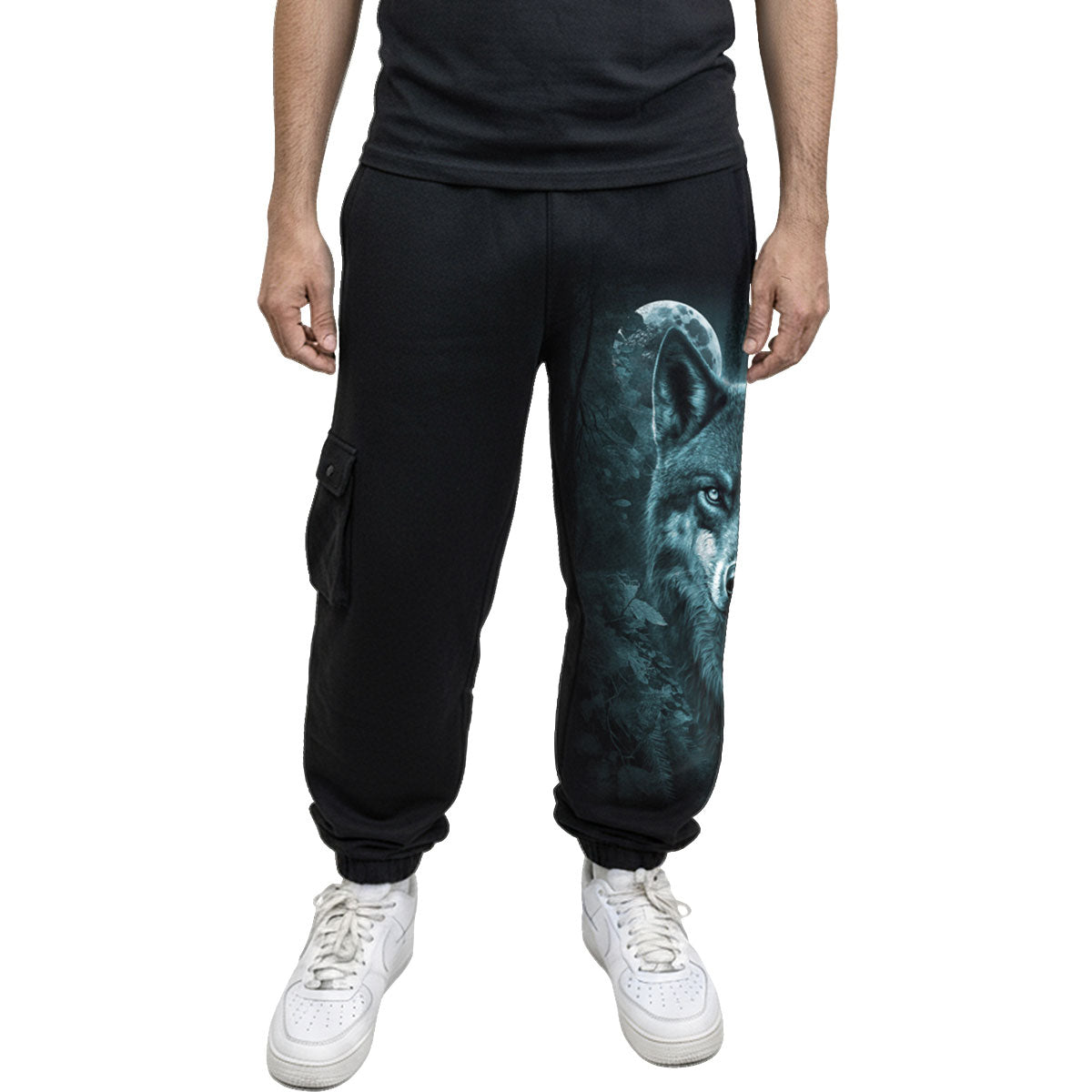 Spiral Unisex Cargo Joggers: Forest Guardians (Black)
