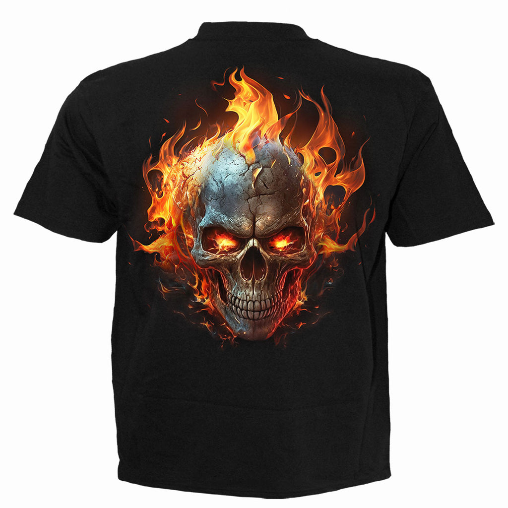 Spiral Unisex T-Shirt: Night Rider (Black) (Back Print)