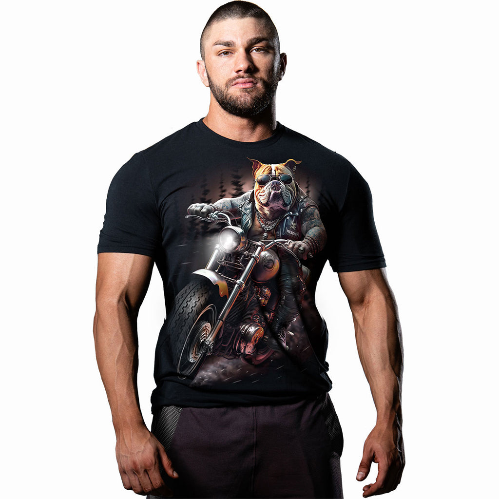 Spiral Unisex T-Shirt: Top Dog (Black) (Back Print)