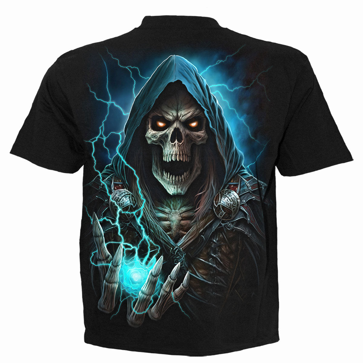 Spiral Unisex T-Shirt: Dead Metal (Black) (Back Print)