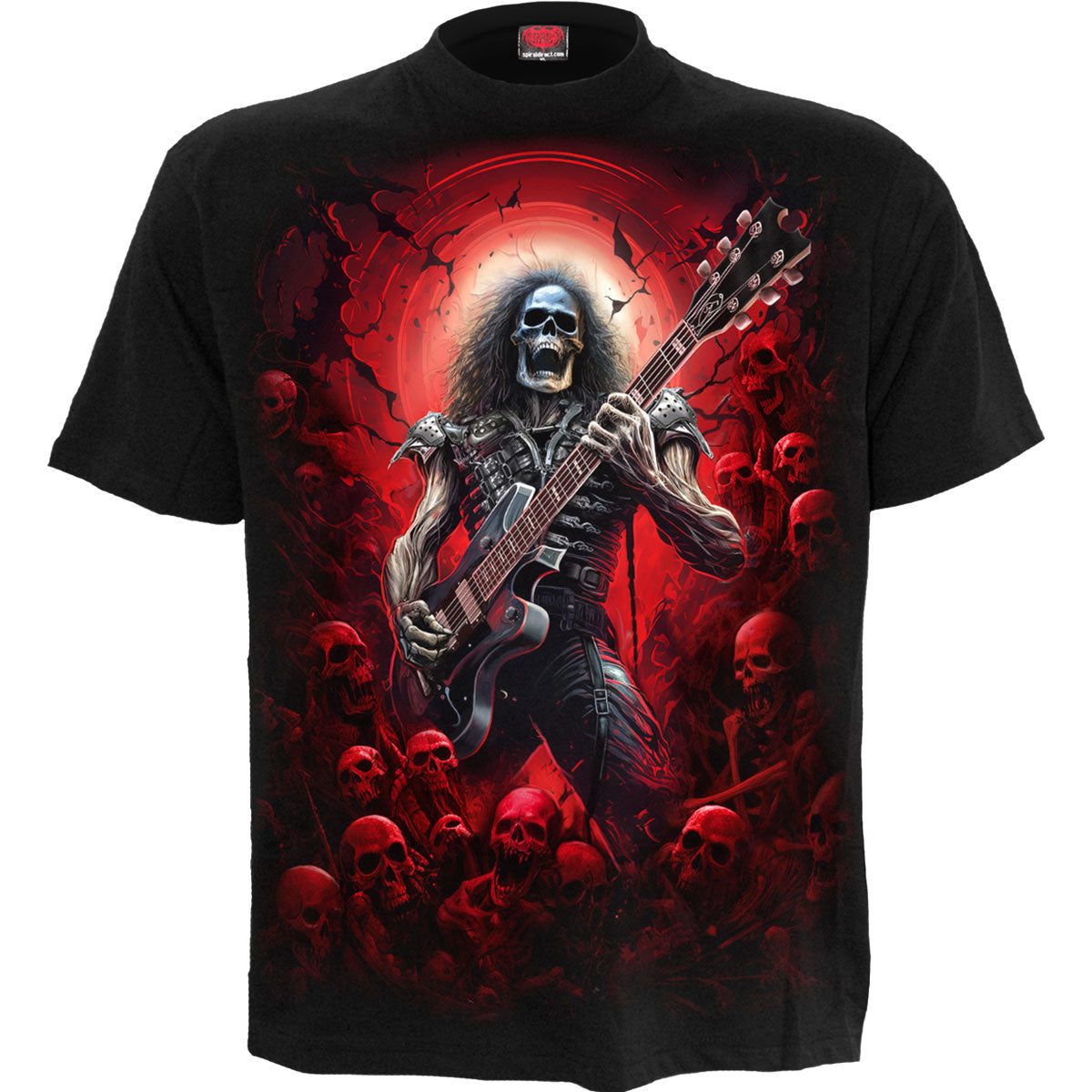 Spiral Unisex T-Shirt: Tomb Of Rock (Black) (Back Print)