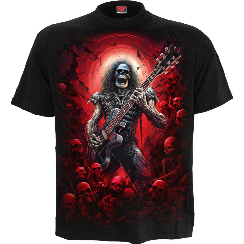 Spiral Unisex T-Shirt: Tomb Of Rock (Black) (Back Print)
