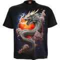 Spiral Unisex T-Shirt: Sun Dragon (Black)