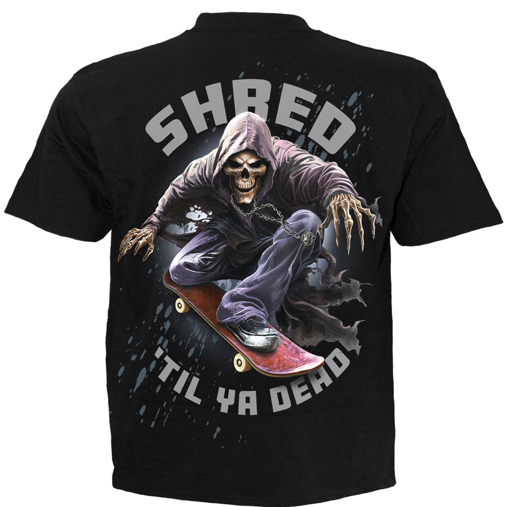 Spiral Unisex T-Shirt: Soul Boarder (Black) (Back Print)