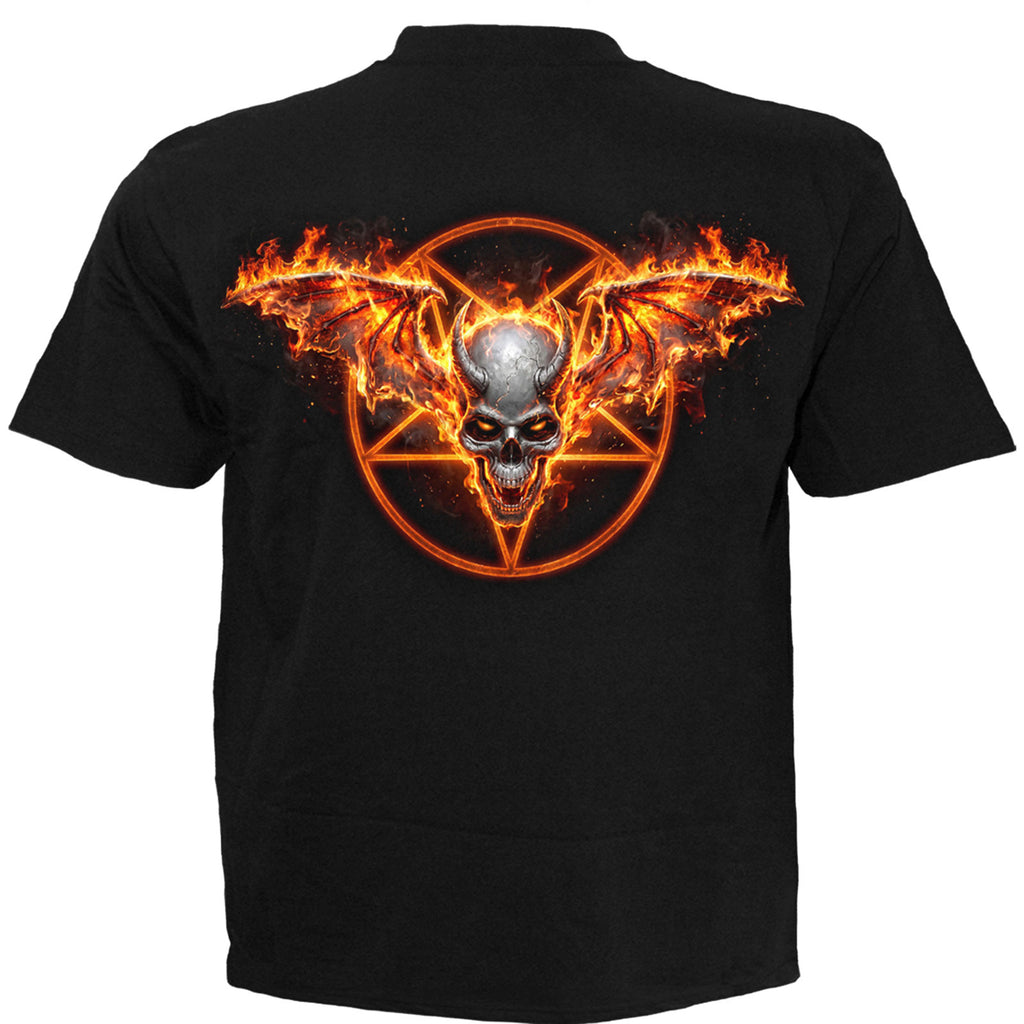 Spiral Unisex T-Shirt: Skeletal Worship (Black) (Back Print) (MISSING PRICE)