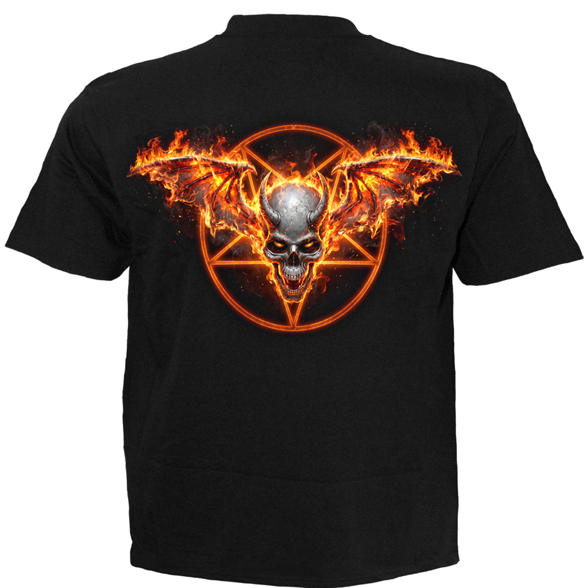 Spiral Unisex T-Shirt: Skeletal Worship (Black) (Back Print) (MISSING PRICE)