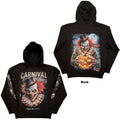 Spiral Unisex Pullover Hoodie: Carnival of Souls (Black) (Back & Sleeve Print)