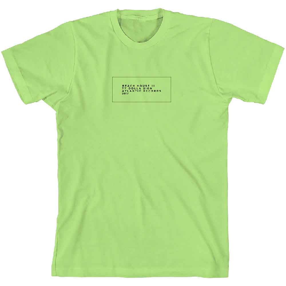 Ty Dolla Sign Unisex T-Shirt: Lambo Box House (Green) (Back Print)