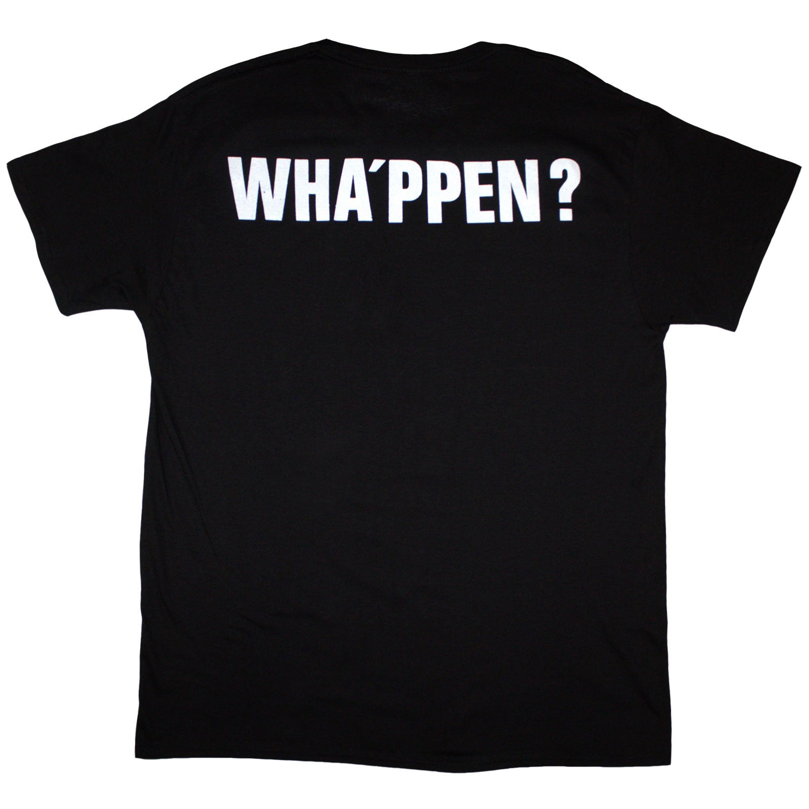 The English Beat Unisex T-Shirt: Wha'ppen F&B (Black) (Back Print)