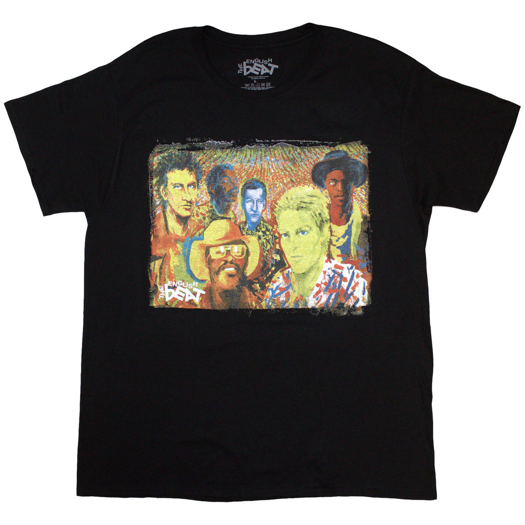 The English Beat Unisex T-Shirt: Wha'ppen F&B (Black) (Back Print)