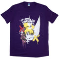 Disney Unisex T-Shirt: Tinker Bell Graffiti (Purple)
