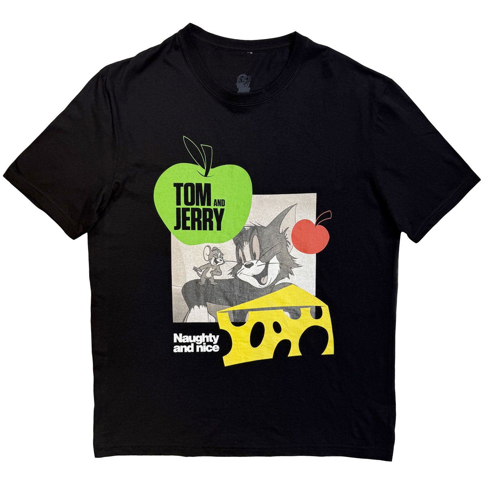 Tom & Jerry Unisex T-Shirt: Naughty & Nice (Black)