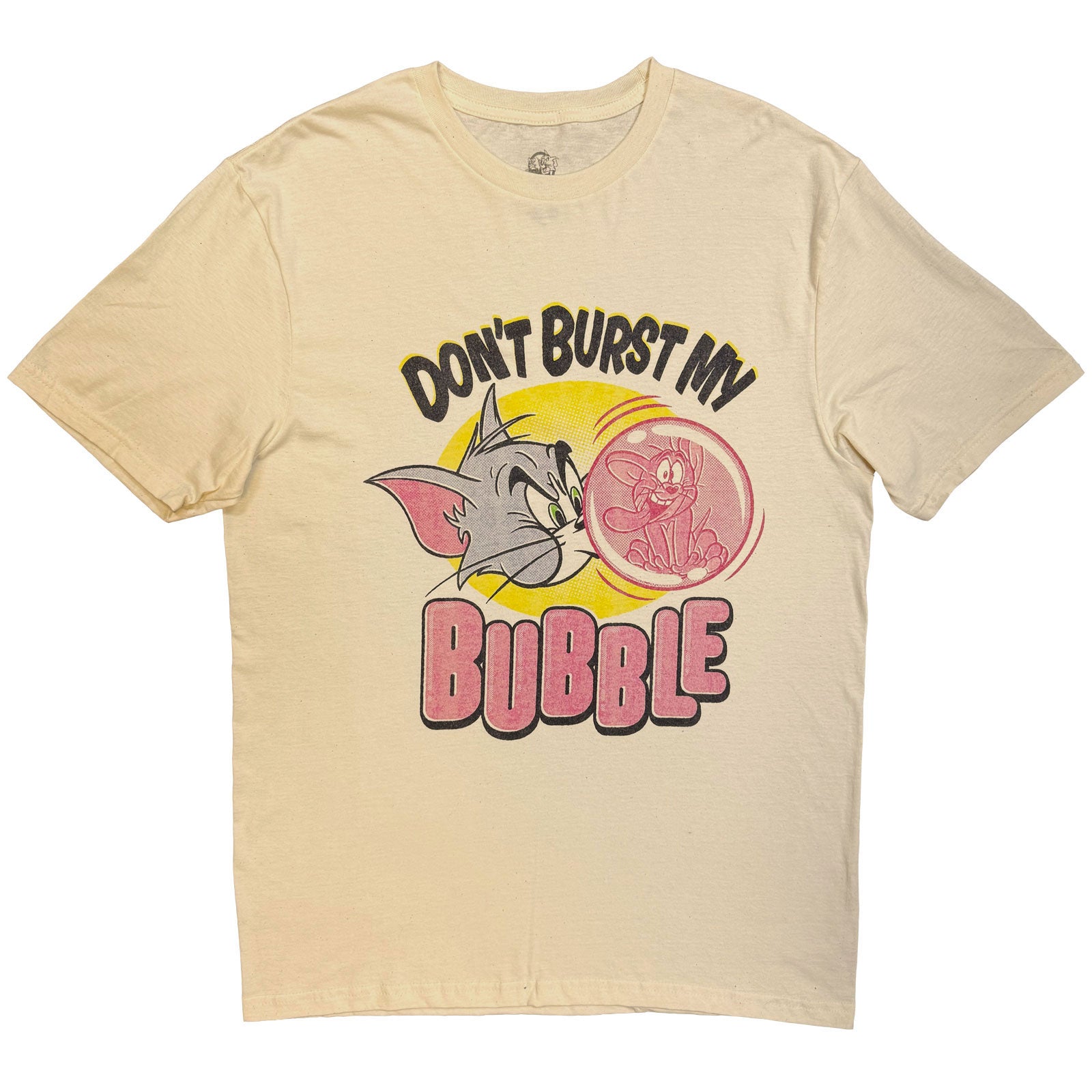 Tom & Jerry Unisex T-Shirt: Don't Burst My Bubble (Natural)