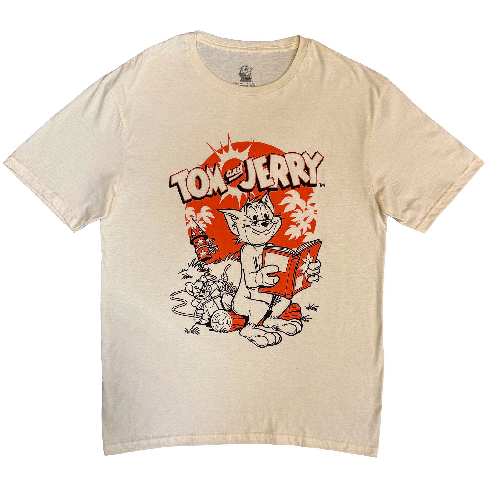 Tom & Jerry Unisex T-Shirt: Rocket (Natural)