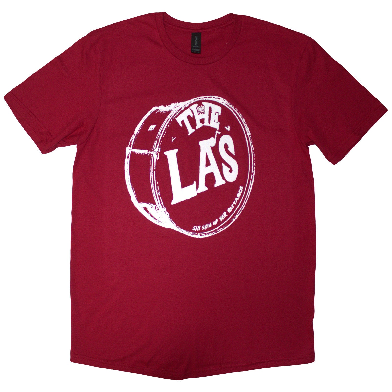 The LA's Unisex T-Shirt: White Drum Head Logo (Red)
