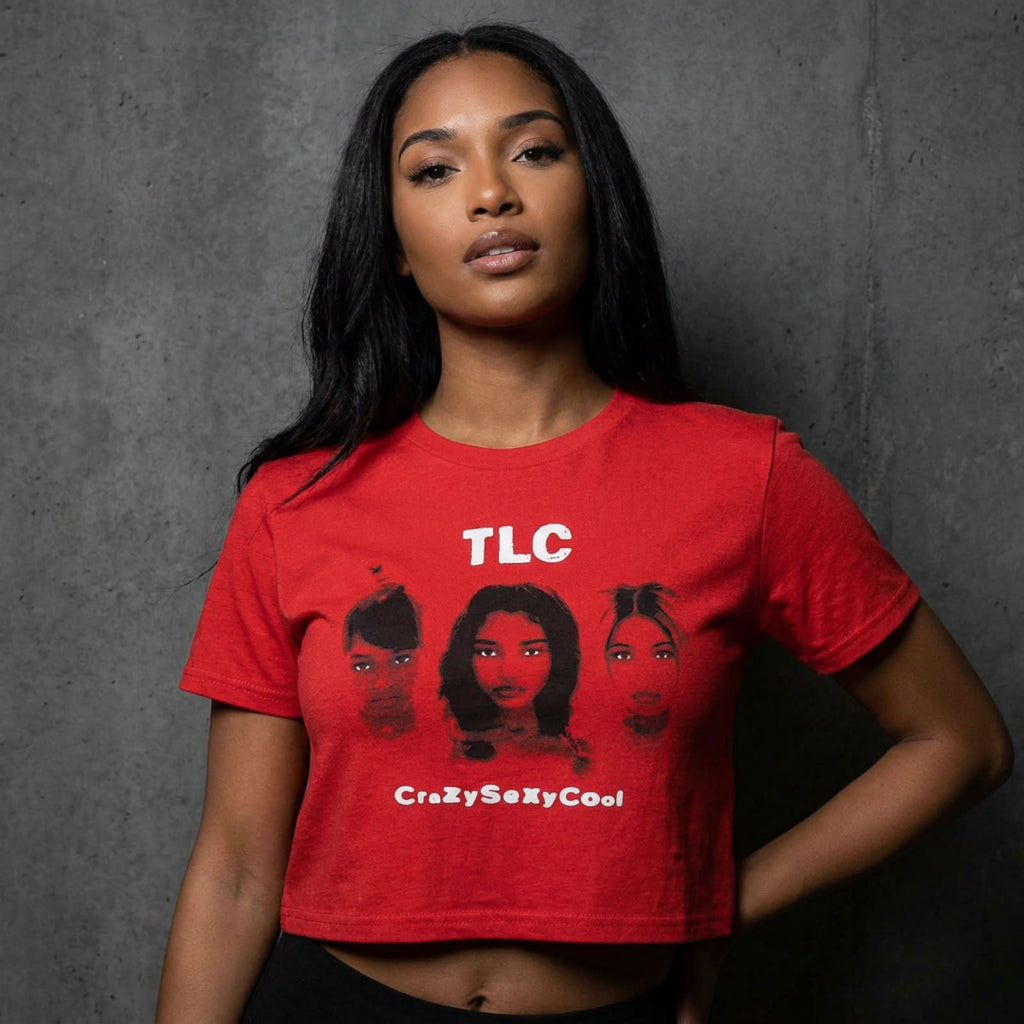 TLC Ladies Crop Top: CrazySexyCool (Red)