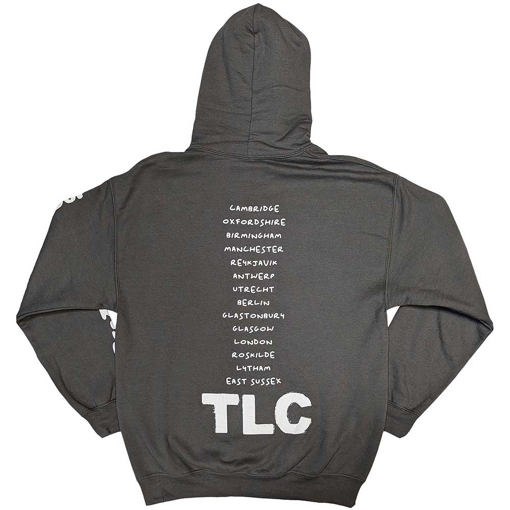 TLC Unisex Pullover Hoodie: CrazySexyCool Album European Tour 2022 (Charcoal Grey) (Back Print & Ex-Tour)
