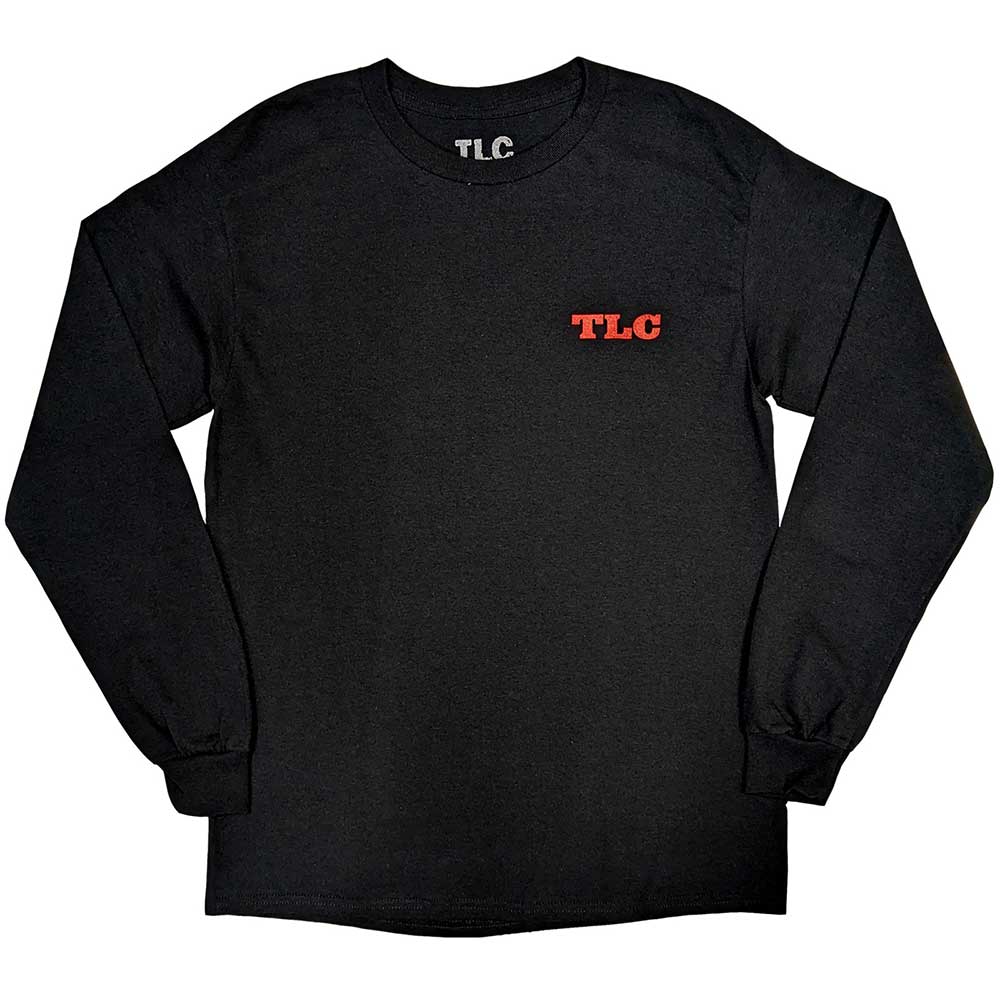 TLC Unisex Long Sleeve T-Shirt: CrazySexyCool Photo European Tour 2022 (Black) (Back Print & Ex-Tour)