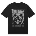 Thin Lizzy Unisex T-Shirt: Jailbreak Live In Cleveland '76 (Black)