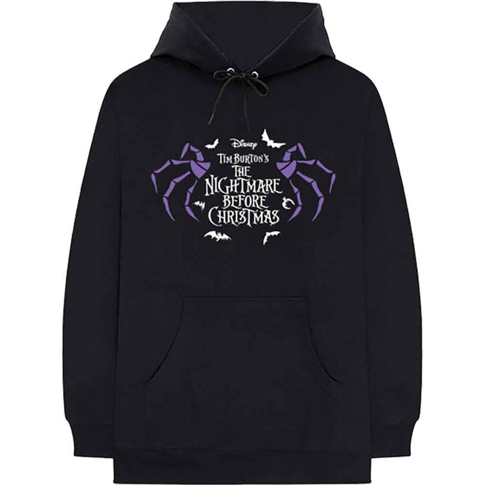 The Nightmare Before Christmas Unisex Pullover Hoodie: Moonlight (Black) (Back Print)