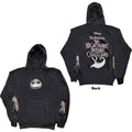 The Nightmare Before Christmas Unisex Pullover Hoodie: Jack & Sally Dancing (Black) (Back Print & Sleeve Print)