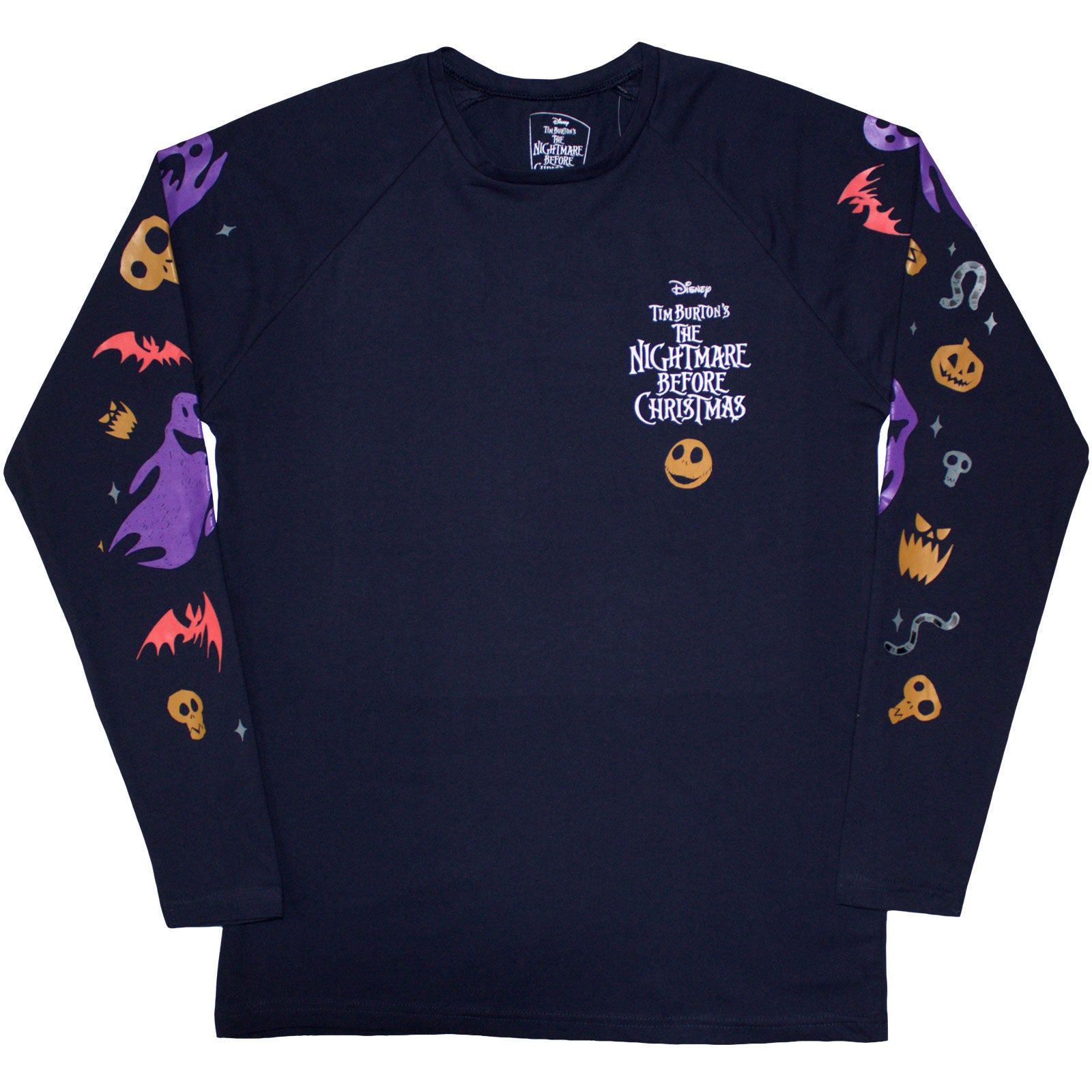 The Nightmare Before Christmas Unisex Long Sleeve T-Shirt: Ghouls (Navy Blue) (Embellished)