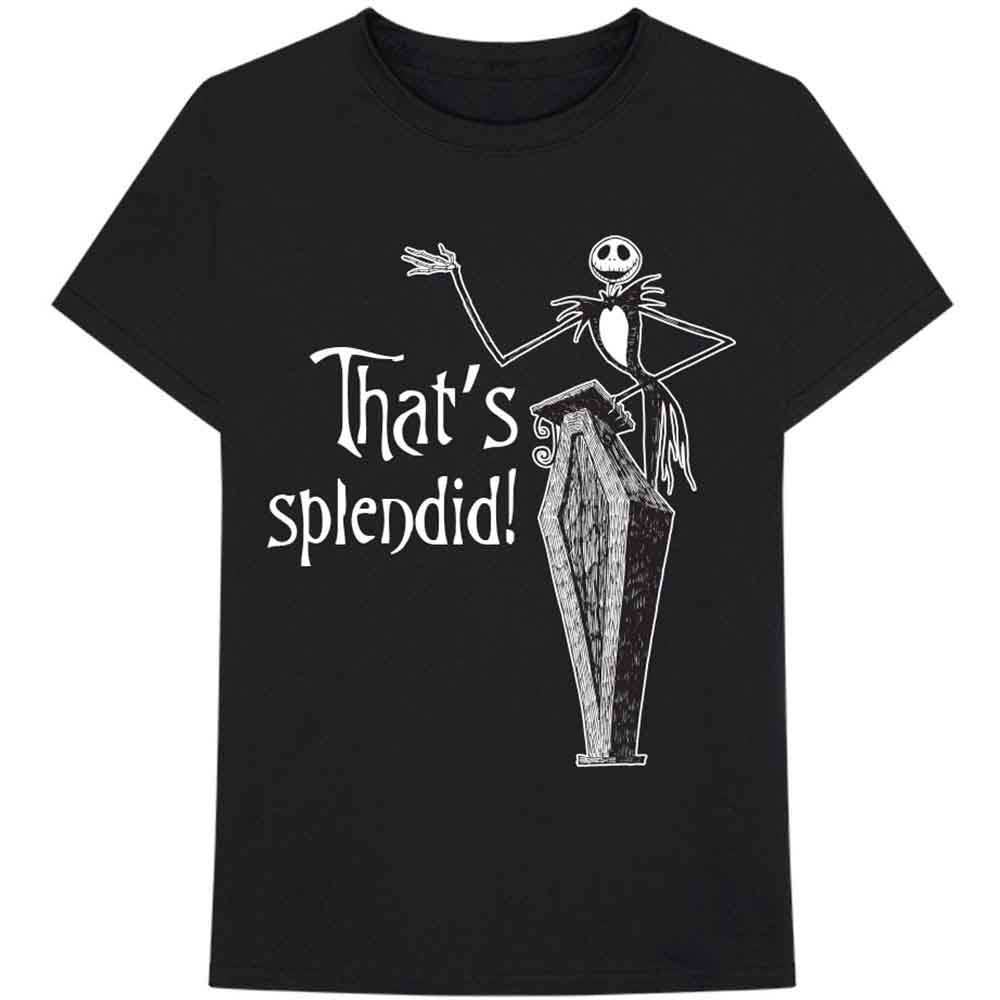 The Nightmare Before Christmas Unisex T-Shirt: Splendid (Black)